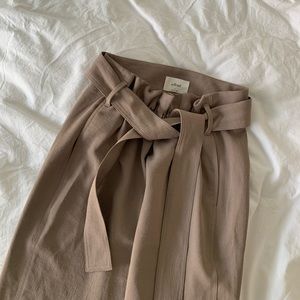 Wilfred brown paper bag pants